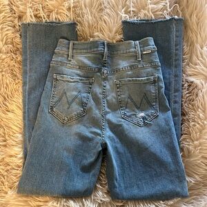 MOTHER JEANS SIZE 27 : HUSTLER ANKLE FRAY
